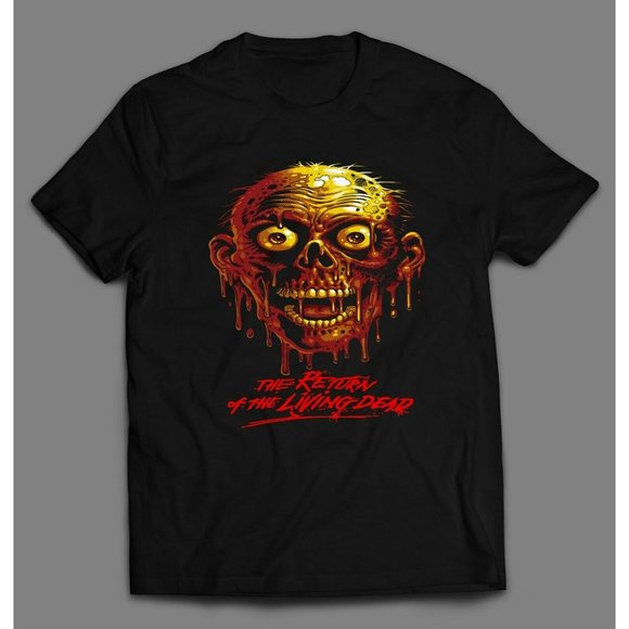CULT CLASSIC RETURN OF THE LIVING ZOMBIE HEAD TEE - Picture 1 of 1